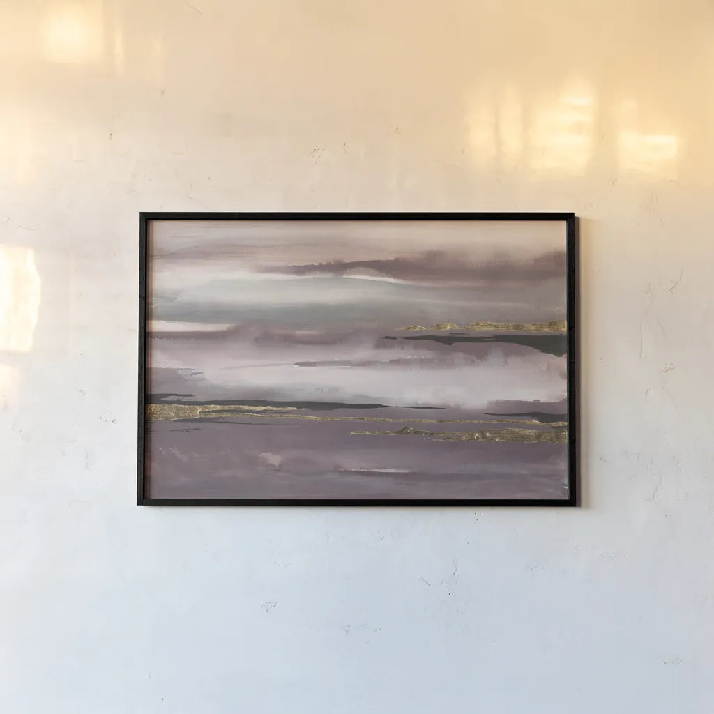 Gilded Storm I by Chris Paschke. shown as a paper print in a black flame. Available as a archival giclee rolled canvas, fine art paper, or poster print. SKU 25731i.