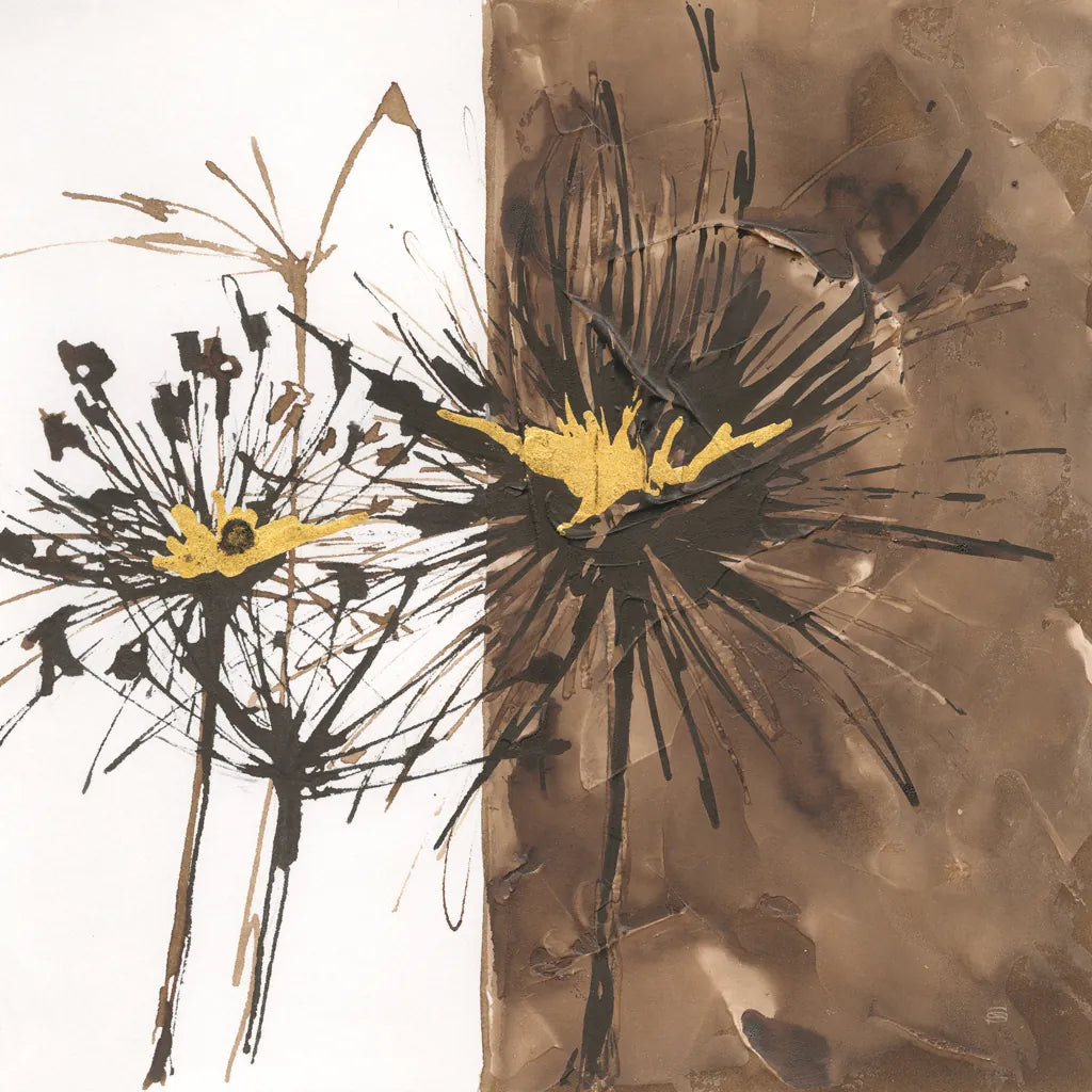 Gilded Thistle II by Chris Paschke. SKU 96186a. Archival Giclee Fine art print for wall decor.