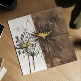 Gilded Thistle II by Chris Paschke. Shown as a detailed flat fine art print, highlighting archival giclee quality. Available as an archival giclee rolled canvas, fine art paper, or poster print. SKU 96186a.