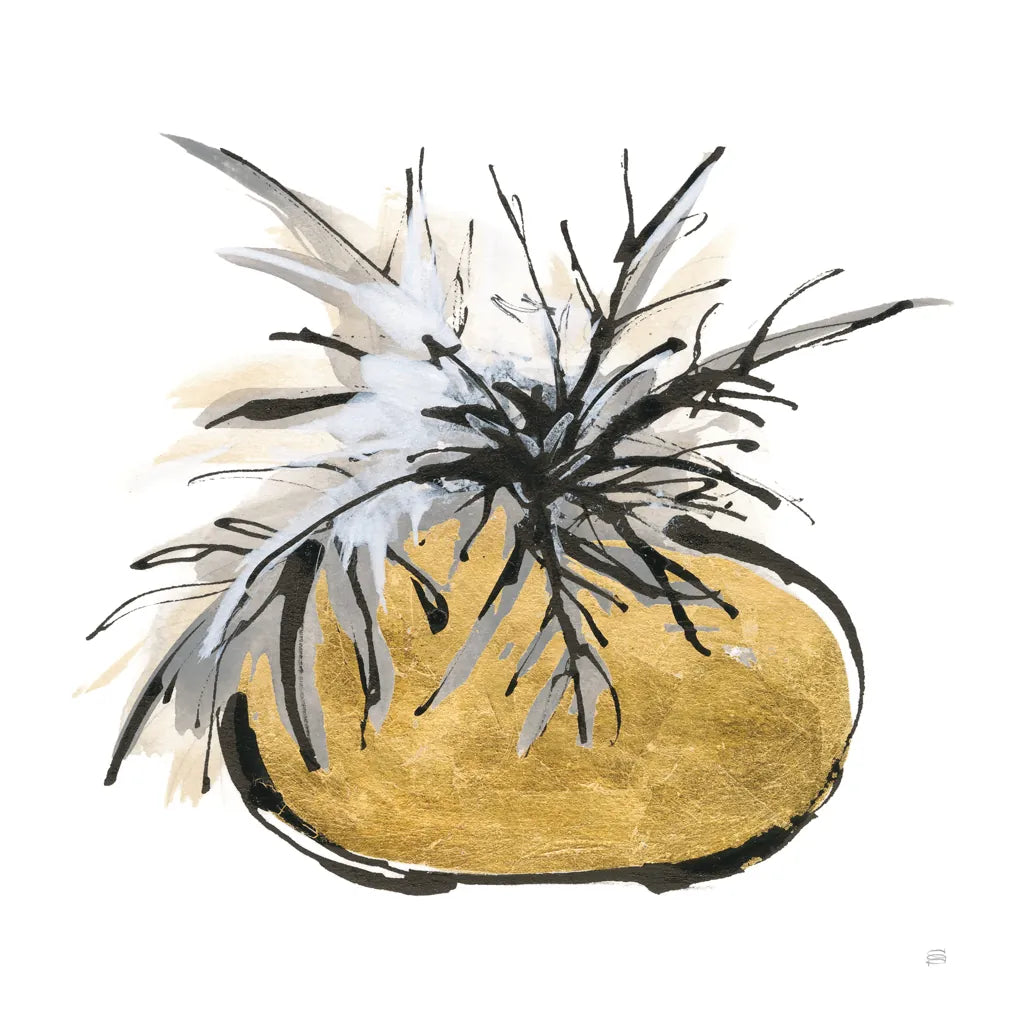 Gilded Vase III by Chris Paschke. SKU 74098a. Archival Giclee Fine art print for wall decor.