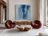 Glacier II by Chris Paschke. Shown as extra-large giant wall art in a modern living room. Available as an archival giclee rolled canvas, fine art paper, or poster print. SKU 68191a.