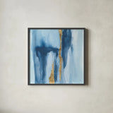 Glacier IV by Chris Paschke. Shown in a sleek black glass frame for a contemporary gallery look. Available as an archival giclee rolled canvas, fine art paper, or poster print. SKU 68193a.