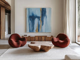 Glacier IV by Chris Paschke. Shown as extra-large giant wall art in a modern living room. Available as an archival giclee rolled canvas, fine art paper, or poster print. SKU 68193a.