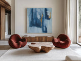 Glacier V by Chris Paschke. Shown as extra-large giant wall art in a modern living room. Available as an archival giclee rolled canvas, fine art paper, or poster print. SKU 68194a.