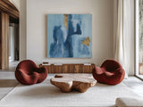 Glacier VI by Chris Paschke. Shown as extra-large giant wall art in a modern living room. Available as an archival giclee rolled canvas, fine art paper, or poster print. SKU 68195a.