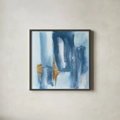 Glacier VII by Chris Paschke. Shown in a sleek black glass frame for a contemporary gallery look. Available as an archival giclee rolled canvas, fine art paper, or poster print. SKU 68196a.