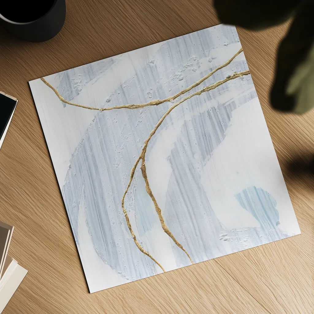 Gold Branches I by Chris Paschke. Shown as a detailed flat fine art print, highlighting archival giclee quality. Available as an archival giclee rolled canvas, fine art paper, or poster print. SKU 99526a.