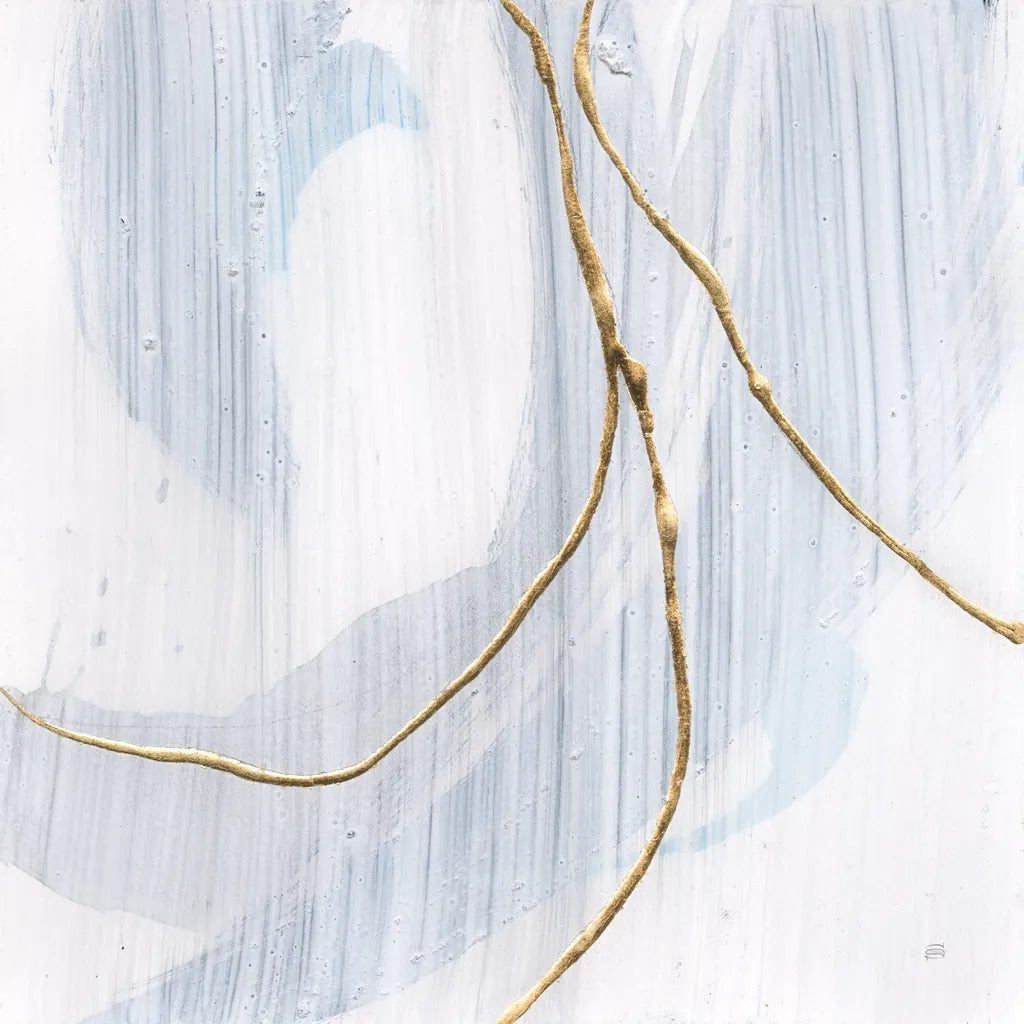 Gold Branches II by Chris Paschke. SKU 99527a. Archival Giclee Fine art print for wall decor.