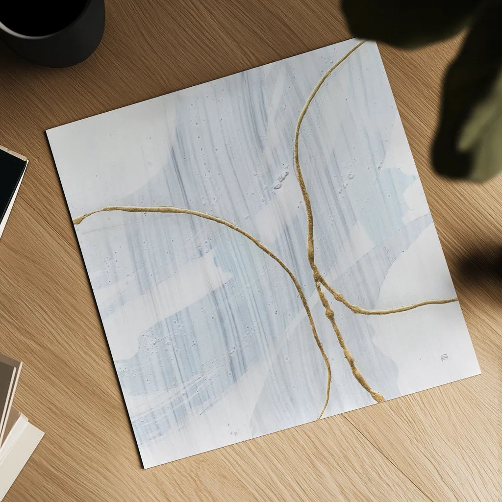 Gold Branches IV by Chris Paschke. Shown as a detailed flat fine art print, highlighting archival giclee quality. Available as an archival giclee rolled canvas, fine art paper, or poster print. SKU 99529a.