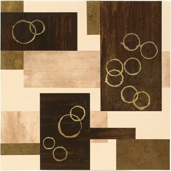 Gold Circles by Chris Paschke. SKU 22612a. Archival Giclee Fine art print for wall decor.