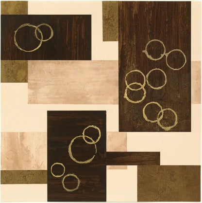 Gold Circles by Chris Paschke. SKU 22612a. Archival Giclee Fine art print for wall decor.