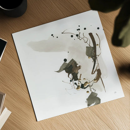 Gold Dots I by Chris Paschke. Shown as a detailed flat fine art print, highlighting archival giclee quality. Available as an archival giclee rolled canvas, fine art paper, or poster print. SKU 78121a.