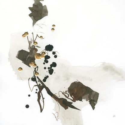 Gold Dots IV by Chris Paschke. SKU 78124a. Archival Giclee Fine art print for wall decor.