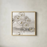 Gold Dust I v.2 by Chris Paschke. Shown in a natural wood glass frame for a timeless modern aesthetic. Available as an archival giclee rolled canvas, fine art paper, or poster print. SKU 22571a.