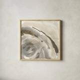 Gold Dust Nebula I by Chris Paschke. Shown in a natural wood glass frame for a timeless modern aesthetic. Available as an archival giclee rolled canvas, fine art paper, or poster print. SKU 25634a.
