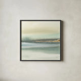 Gold Earth I by Chris Paschke. Shown in a sleek black glass frame for a contemporary gallery look. Available as an archival giclee rolled canvas, fine art paper, or poster print. SKU 67672a.