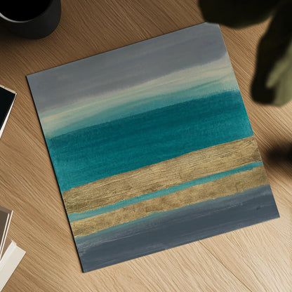 Gold Emerald I by Chris Paschke. Shown as a detailed flat fine art print, highlighting archival giclee quality. Available as an archival giclee rolled canvas, fine art paper, or poster print. SKU 75469a.