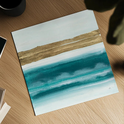 Gold Emerald III by Chris Paschke. Shown as a detailed flat fine art print, highlighting archival giclee quality. Available as an archival giclee rolled canvas, fine art paper, or poster print. SKU 75471a.