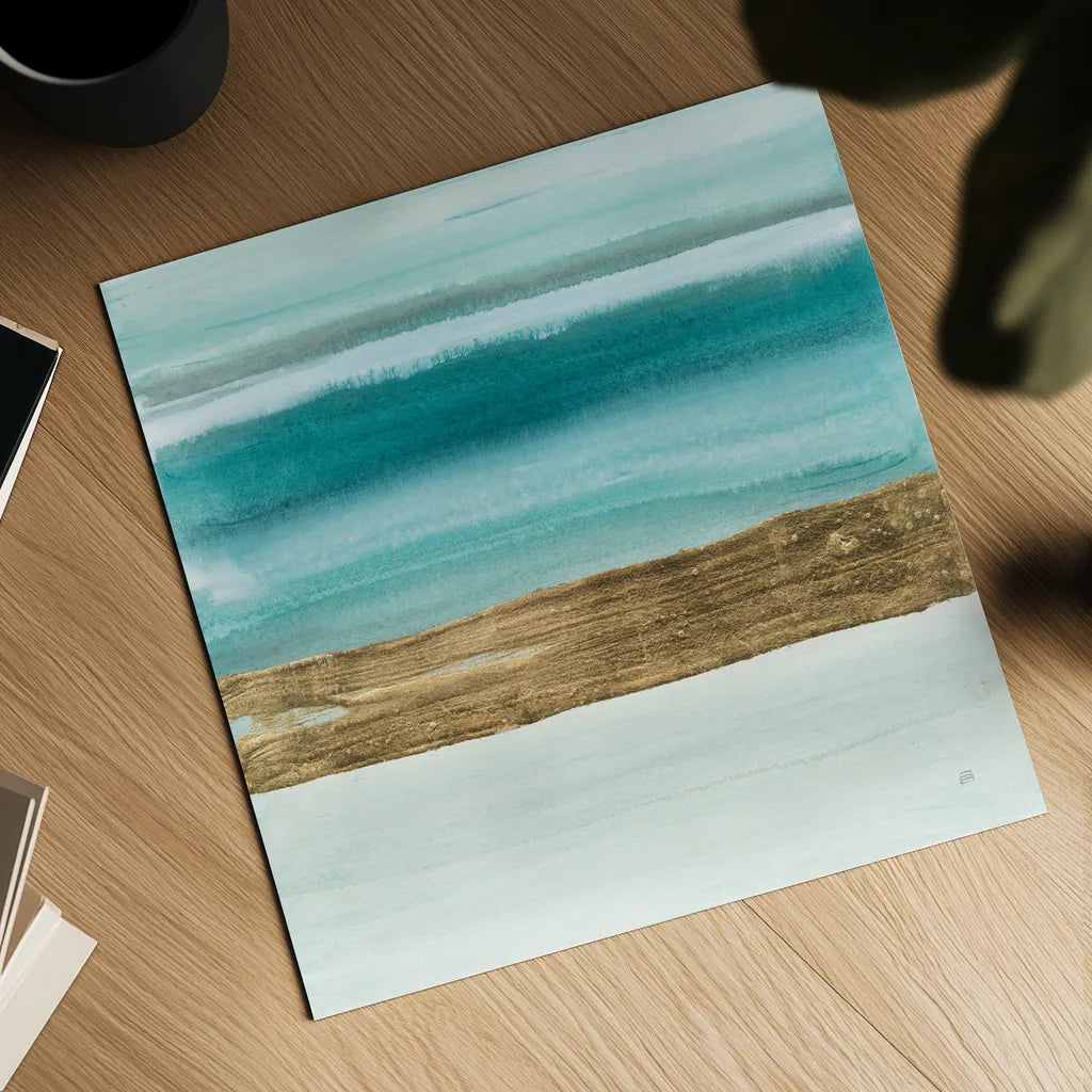 Gold Emerald IV by Chris Paschke. Shown as a detailed flat fine art print, highlighting archival giclee quality. Available as an archival giclee rolled canvas, fine art paper, or poster print. SKU 75472a.