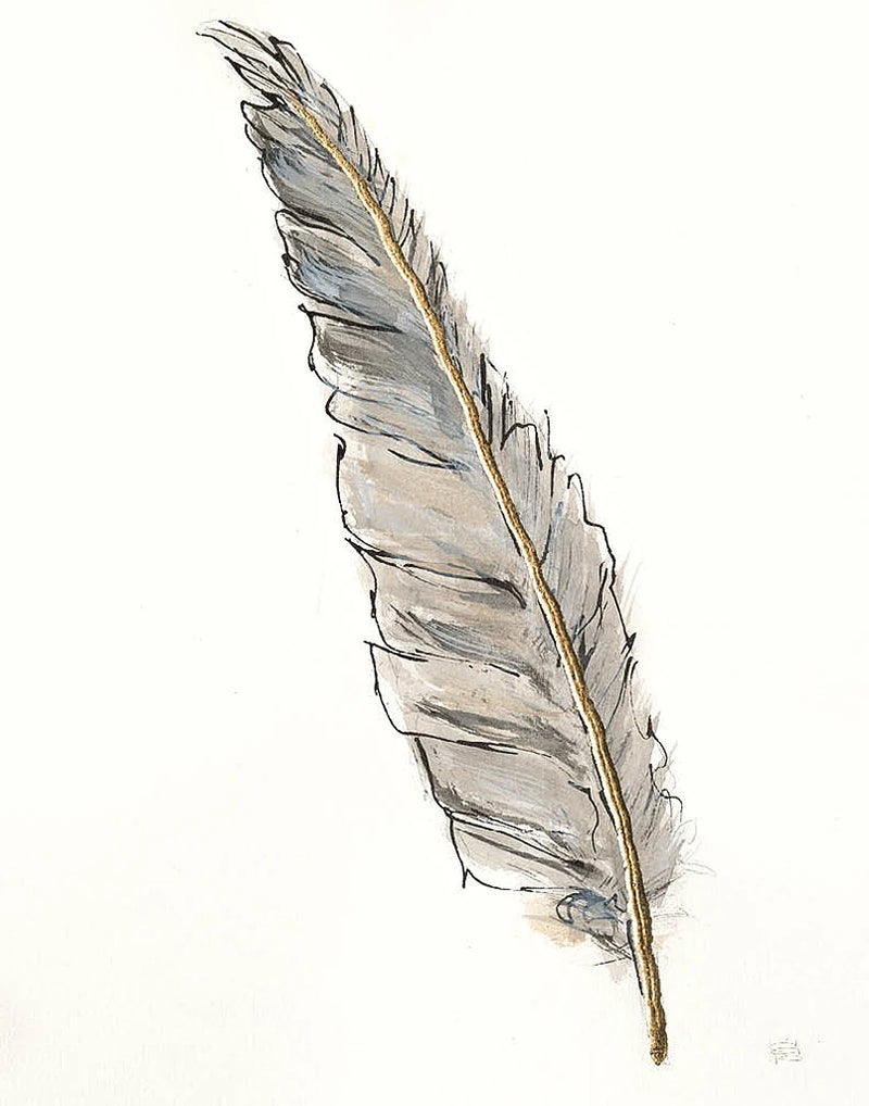 Gold Feathers VI by Chris Paschke
