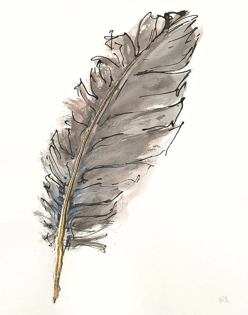 Gold Feathers VII by Chris Paschke