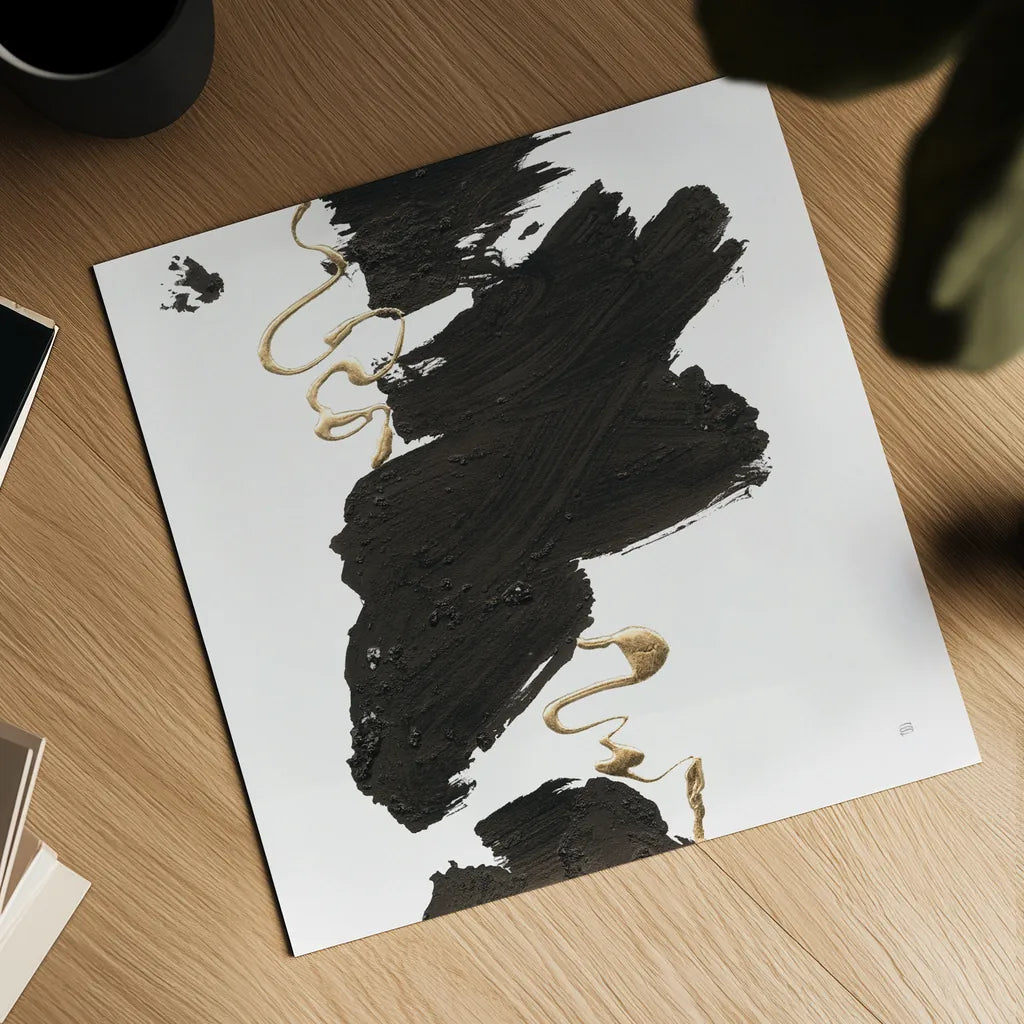 Gold Rope I by Chris Paschke. Shown as a detailed flat fine art print, highlighting archival giclee quality. Available as an archival giclee rolled canvas, fine art paper, or poster print. SKU 99931a.