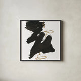 Gold Rope II by Chris Paschke. Shown in a sleek black glass frame for a contemporary gallery look. Available as an archival giclee rolled canvas, fine art paper, or poster print. SKU 99932a.