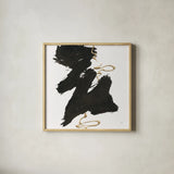 Gold Rope II by Chris Paschke. Shown in a natural wood glass frame for a timeless modern aesthetic. Available as an archival giclee rolled canvas, fine art paper, or poster print. SKU 99932a.
