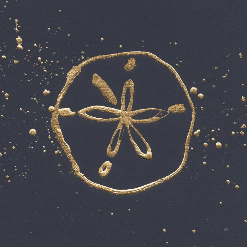 Gold Sand Dollar I by Chris Paschke. SKU 69354a. Archival Giclee Fine art print for wall decor.