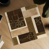 Gold Squares by Chris Paschke. Shown as a detailed flat fine art print, highlighting archival giclee quality. Available as an archival giclee rolled canvas, fine art paper, or poster print. SKU 22611a.