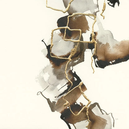 Gold Squares II by Chris Paschke. SKU 31744a. Archival Giclee Fine art print for wall decor.