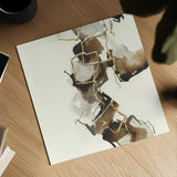 Gold Squares II by Chris Paschke. Shown as a detailed flat fine art print, highlighting archival giclee quality. Available as an archival giclee rolled canvas, fine art paper, or poster print. SKU 31744a.