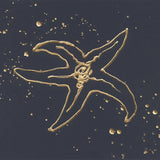 Gold Starfish III by Chris Paschke. SKU 69363a. Archival Giclee Fine art print for wall decor.