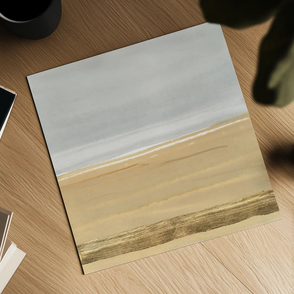 Gold Strips III by Chris Paschke. Shown as a detailed flat fine art print, highlighting archival giclee quality. Available as an archival giclee rolled canvas, fine art paper, or poster print. SKU 75467a.