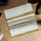 Gold and Gray Sand IV by Chris Paschke. Shown as a detailed flat fine art print, highlighting archival giclee quality. Available as an archival giclee rolled canvas, fine art paper, or poster print. SKU 75464a.