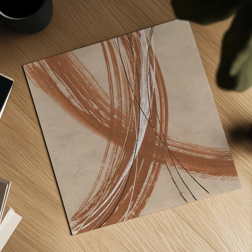 Gold in Opposition I by Chris Paschke. Shown as a detailed flat fine art print, highlighting archival giclee quality. Available as an archival giclee rolled canvas, fine art paper, or poster print. SKU 84568a.