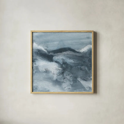 Granite I by Chris Paschke. Shown in a natural wood glass frame for a timeless modern aesthetic. Available as an archival giclee rolled canvas, fine art paper, or poster print. SKU 72449a.