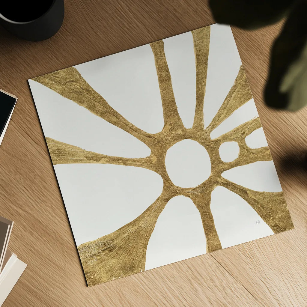 Graphic Gold V by Chris Paschke. Shown as a detailed flat fine art print, highlighting archival giclee quality. Available as an archival giclee rolled canvas, fine art paper, or poster print. SKU 91430a.