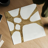 Graphic Gold VII by Chris Paschke. Shown as a detailed flat fine art print, highlighting archival giclee quality. Available as an archival giclee rolled canvas, fine art paper, or poster print. SKU 91432a.