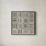 Graphics I by Chris Paschke. Shown in a sleek black glass frame for a contemporary gallery look. Available as an archival giclee rolled canvas, fine art paper, or poster print. SKU 45458a.