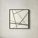 Graphics III by Chris Paschke. Shown in a sleek black glass frame for a contemporary gallery look. Available as an archival giclee rolled canvas, fine art paper, or poster print. SKU 45460a.