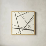 Graphics III by Chris Paschke. Shown in a natural wood glass frame for a timeless modern aesthetic. Available as an archival giclee rolled canvas, fine art paper, or poster print. SKU 45460a.