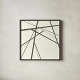 Graphics IV by Chris Paschke. Shown in a sleek black glass frame for a contemporary gallery look. Available as an archival giclee rolled canvas, fine art paper, or poster print. SKU 45461a.