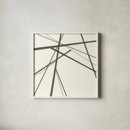 Graphics IV by Chris Paschke. Shown in a crisp white glass frame for a clean and minimalist style. Available as an archival giclee rolled canvas, fine art paper, or poster print. SKU 45461a.