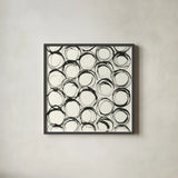 Graphics IX by Chris Paschke. Shown in a sleek black glass frame for a contemporary gallery look. Available as an archival giclee rolled canvas, fine art paper, or poster print. SKU 45466a.