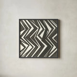 Graphics V by Chris Paschke. Shown in a sleek black glass frame for a contemporary gallery look. Available as an archival giclee rolled canvas, fine art paper, or poster print. SKU 45462a.
