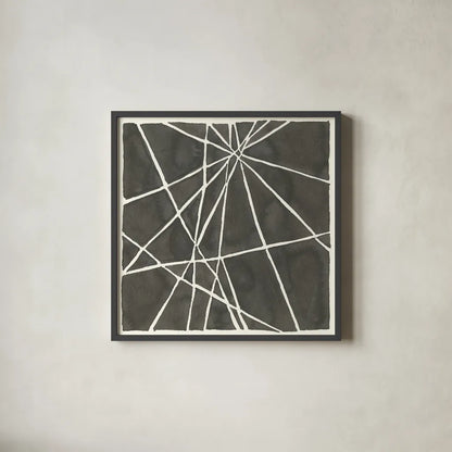 Graphics VIII by Chris Paschke. Shown in a sleek black glass frame for a contemporary gallery look. Available as an archival giclee rolled canvas, fine art paper, or poster print. SKU 45465a.