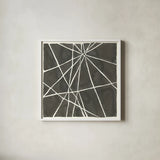 Graphics VIII by Chris Paschke. Shown in a crisp white glass frame for a clean and minimalist style. Available as an archival giclee rolled canvas, fine art paper, or poster print. SKU 45465a.