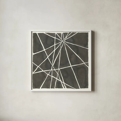 Graphics VIII by Chris Paschke. Shown in a crisp white glass frame for a clean and minimalist style. Available as an archival giclee rolled canvas, fine art paper, or poster print. SKU 45465a.