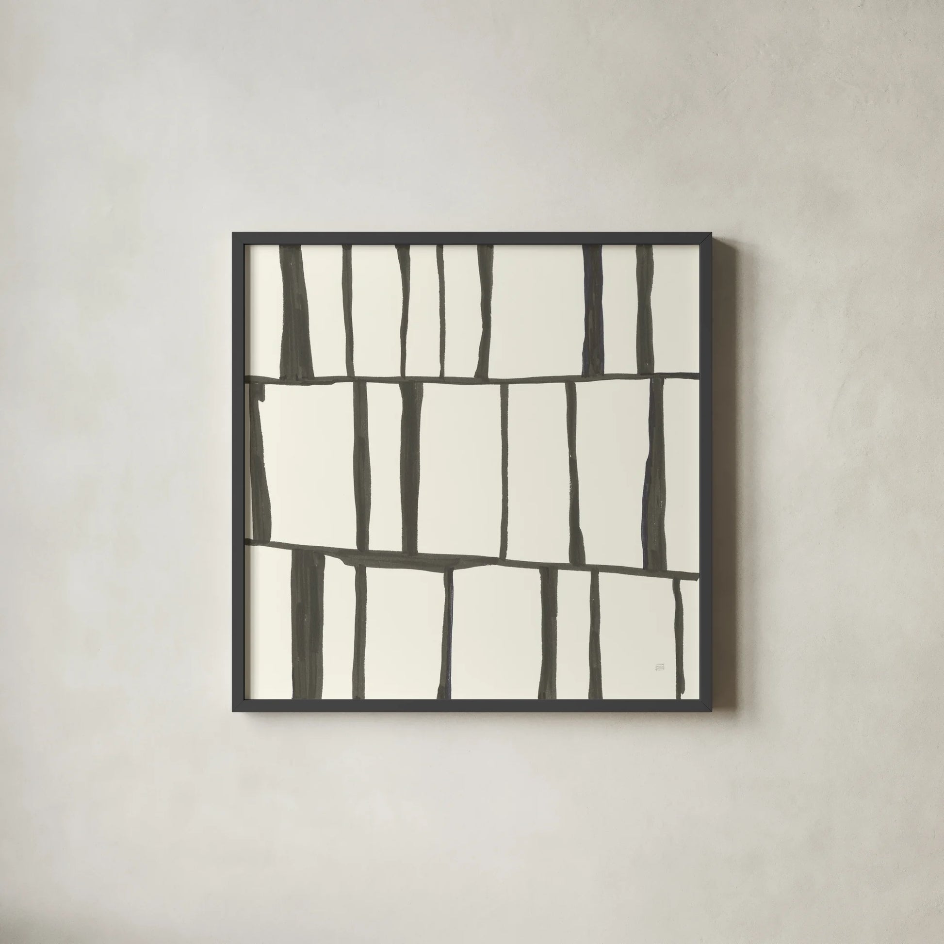 Graphics X by Chris Paschke. Shown in a sleek black glass frame for a contemporary gallery look. Available as an archival giclee rolled canvas, fine art paper, or poster print. SKU 45467a.